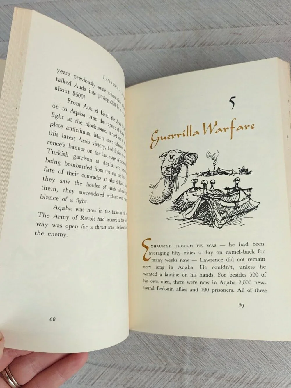 Lawrence Of Arabia Alistair MacLean Hardcover 1962 Illustrated By Gil Walker